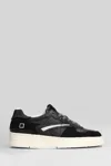 Date Torneo Pure Vintage Sneakers In Black Leather And Fabric In Black