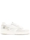 Date Torneo Pure Sneakers In White Suede And Leather In White