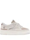 Date Torneo Suede Leather Sneakers In Neutral