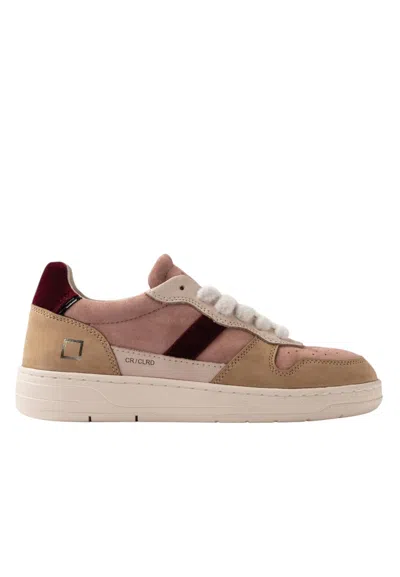 Date W431-c2-co-rs  Women's Suede Pink In Multi