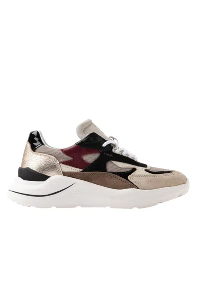 Date W431-fg-dr-bi  Donna Camoscio Beige In Multi