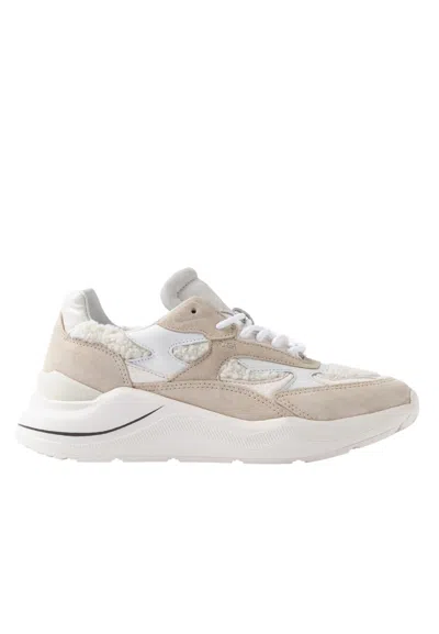 Date W431-fg-nt-hb  Women's Suede White In Multi