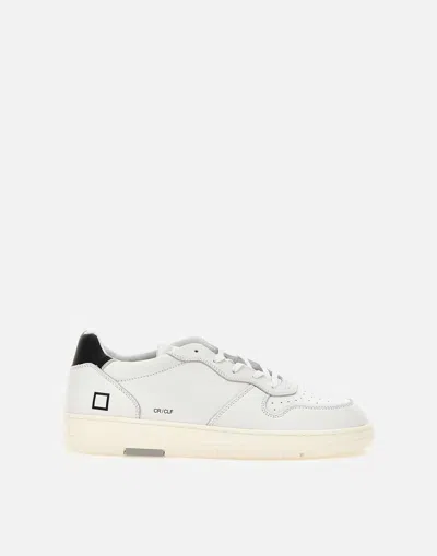 Date D.a.t.e. White Court Calf Leather Sneakers