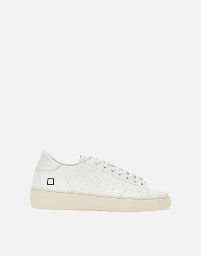 Date D.a.t.e. Levante White Leather Sneakers Italy