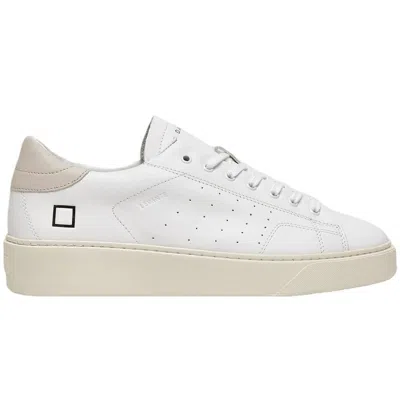 Date White Leather Sneaker