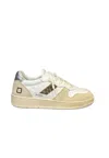 Date Woman D.a.t.e. Court 2.0 Calf White-leopard In Beige