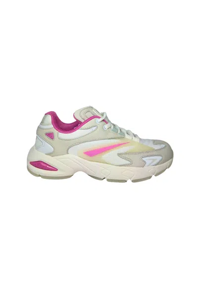 DATE WOMEN'S SHOES DATE SNEAKERS SN23 NET WHITE- FUXIA