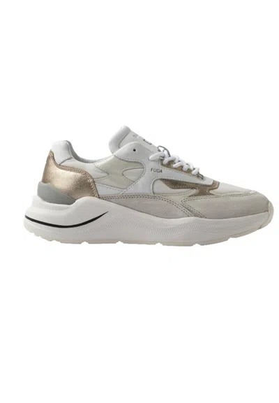 Date Women's Sneaker  Laminated Laminated Platinum In Gray
