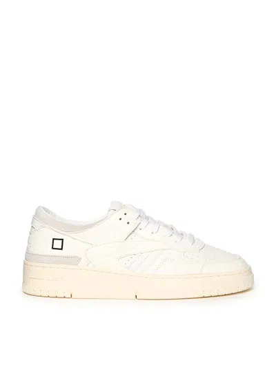 Date Torneo Nz Leather Sneakers In White