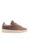 Date Levante Sneakers In Taupe Suede In Multi