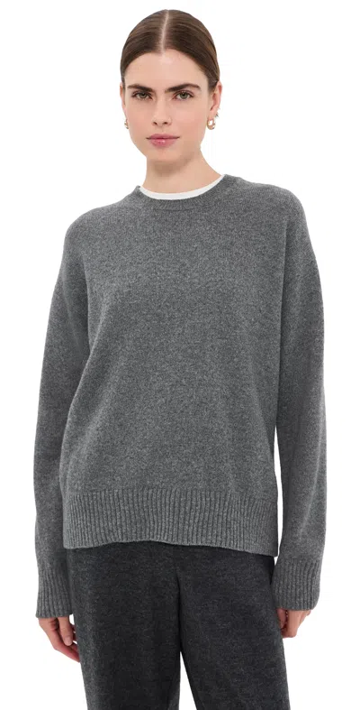 Daughter & The Innes Slouch Wool Crewneck Pullover Derby Grey