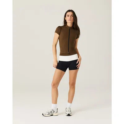 Daughter Lessons Contour Cap Sleeve Jacket In Black