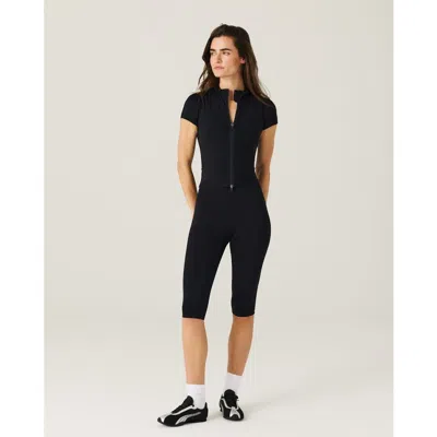 Daughter Lessons Contour Cap Sleeve Jacket In Black