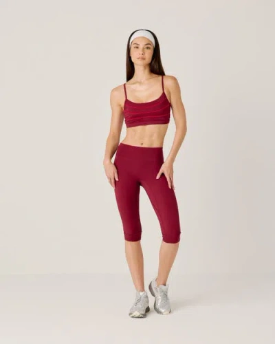 Daughter Lessons Core Capri In Red