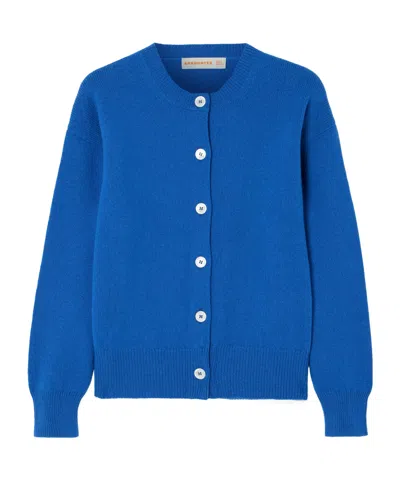 Daughter Wool Cardigan In Blue