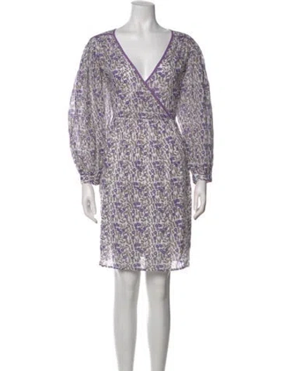 Pre-owned Daughters Of India Printed Mini Dress In Neutral