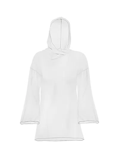 Daughters Of The Sun Swim Women's Grey Creta Gray Hooded Cover-up