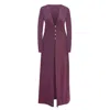 Daughters Of The Sun Swim Women's Pink / Purple Arizona Plum Long Sleeved Maxi Robe Dress In Pink/purple