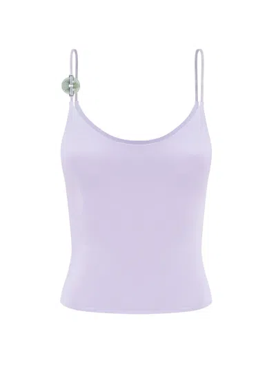 Daughters Of The Sun Swim Women's Pink / Purple Hydra Labradorite Lilac Spaghetti Straps Tank Top