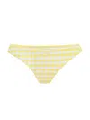 Daughters Of The Sun Swim Women's Yellow / Orange / White Mallorca Gingham Cheeky Bikini Bottoms In Yellow/orange/white