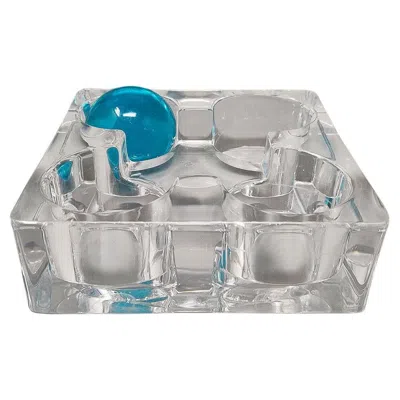 Pre-owned Daum 1970s Crystal Ashtray By Designer , Rare Catch-all, Made In France In Gray