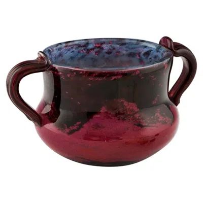 Pre-owned Daum A  Nancy Glass Twin Handled Bowl, 1925-30 In Black