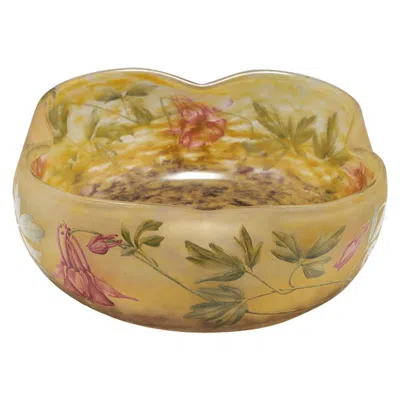 Pre-owned Daum A Fine  Enamelled Cameo Glass Bowl, C1910 In Brown