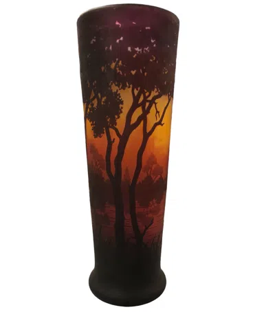 Pre-owned Daum Amaizing Vase,  Nancy, France, Style: Jugendstil, Art Nouveau, Liberty, 1910 In Black