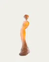 Daum Amelie Sculpture In Amber Gray