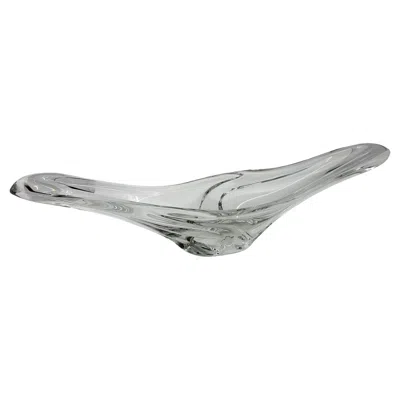 Pre-owned Daum Art Deco Crystal Bowl, France, Mid-20th Century In Gray