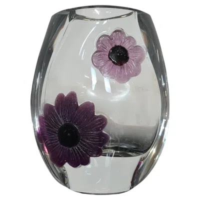 Pre-owned Daum Coppelia Vase By  France, 1980s' In Transparent