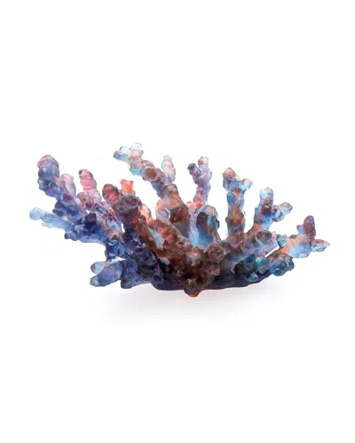 Daum Coral Sea Medium Bowl, Blue/red In Multi