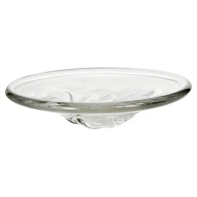 Pre-owned Daum Crystal Vide Poche, Signed , France, Very Heavy, 1970 In Gray