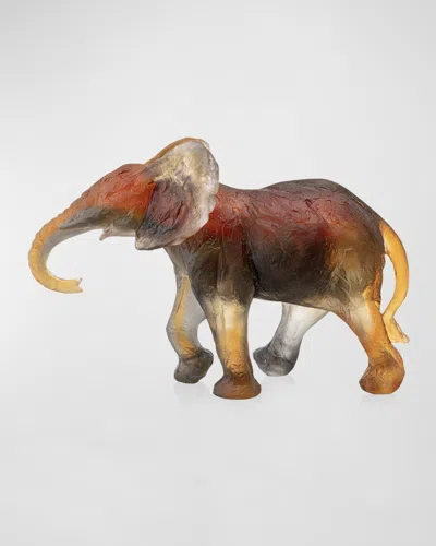 Daum Elephant Savana Figurine, 11" In Multi