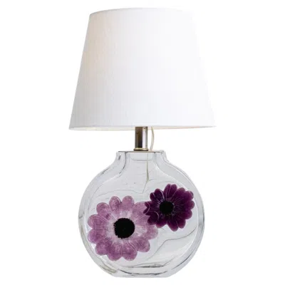 Pre-owned Daum France Coppelia Crystal Table Lamp In Transparent