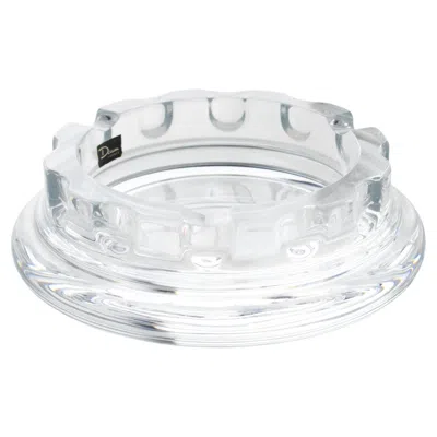 Pre-owned Daum France Crystal Cigar Ashtray Decorative Bowl Vide Poche Catchall, 1970s In Gray
