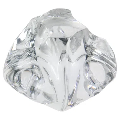 Pre-owned Daum France Crystal Desktop Accessory Paperweight Sculpture, Circa 1950 In Gray