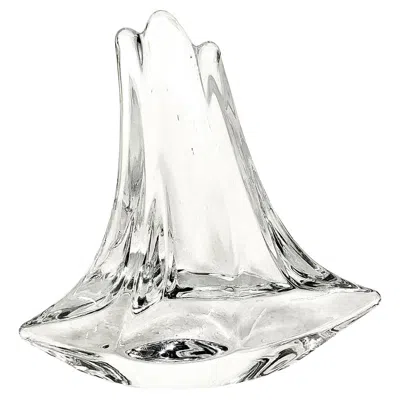 Pre-owned Daum France Crystal Sailboat Paperweight, Mid-20th Century, 11\ Wide" In Gray