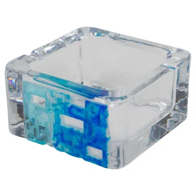 Pre-owned Daum France Pate De Verre And Crystal Bowl Catchall Ashtray, Circa 1970 In Gray