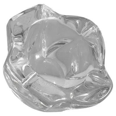 Pre-owned Daum France Solid Glass Bowl Or Vide Poche In Gray
