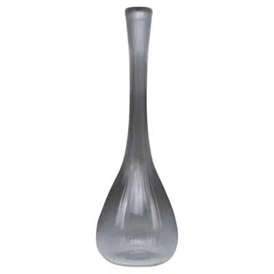 Pre-owned Daum French Clear Glass Vase By , France, 1970s In Transparent