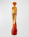 Daum Galatea Amber & Gold Sculpture