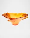 Daum Ginko Bowl, Amber In Amber