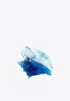Daum Coral Sea Large Conch Shell In Blue