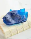 Daum Leopard Leaded Crystal Tray