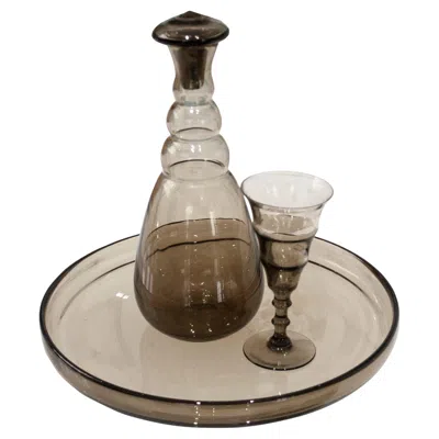 Pre-owned Daum Mid-century Modern Bar Set Designed By , France, 1960 In Brown