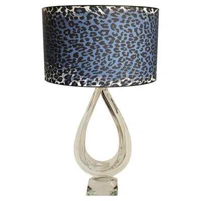 Pre-owned Daum Mid-century Modern Table Lamp Glas  France In Transparent