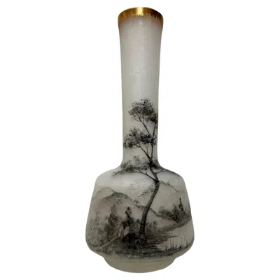 Pre-owned Daum Nancy Art Nouveau Vase In Transparent