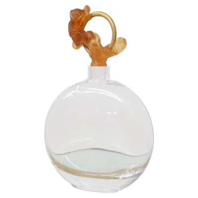 Pre-owned Daum Nancy French Decorative Glass Vase In Transparent