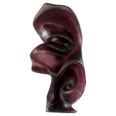 Pre-owned Daum Salvador Dali X , "fleur Du Mal" Glass Sculpture, France 1968 In Black